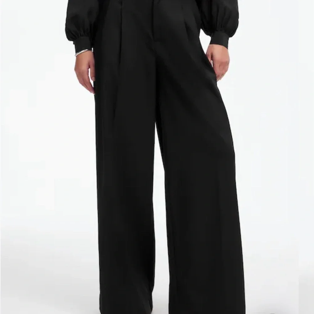 Madewell The Harlow Superwide-Leg Trouser in Brushed Twill - Picture 2 of 7